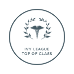 Grey Badge Ivy League Top of Class Grey badge Academic leaders