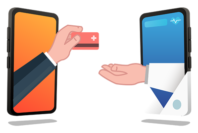 Insurance-Card-Hand-Over---2 Vein Treatment is Covered by most major medical insurances