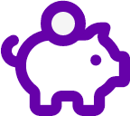 Piggy bank icon