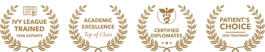 Group of Vein Treatment Clinic Badges