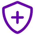 shield plus icon