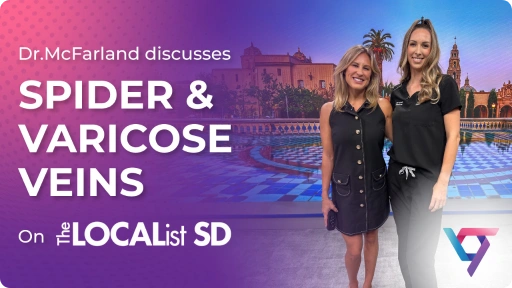 Dr. McFarland discusses Spider & Varicose Veins on The Localist SD