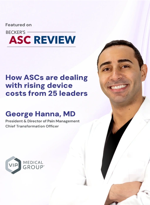 Dr. George Hanna in Becker’s ASC Review